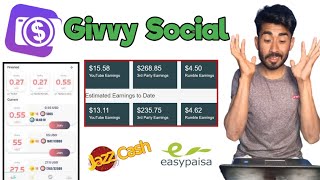 Daily Earn 15  Givvy social earn money  Givvy social app se paise kaise kamaye  Givvy social [upl. by Daffy]