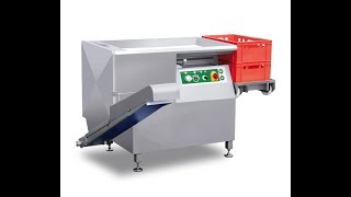 MHS Model 2000112 Dicer with Take away conveyor and optional bin lifter [upl. by Emiatej]