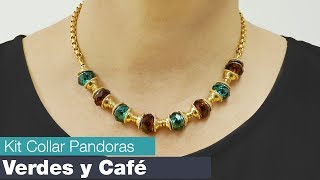 Como hacer COLLARES ❤️ con PANDORAS para BISUTERÍA 💥 [upl. by Magdalena650]