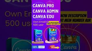 Canva pro admin panel available 2024 canva admin panel price 500 Canva pro price 200 [upl. by Lizabeth]