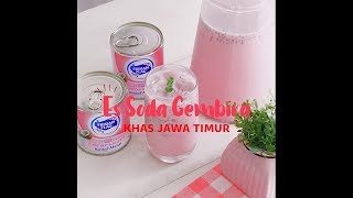 Resep Es Soda Gembira  Khas Jawa Timur  Frisian Flag Bendera Cocopandan Kental Manis [upl. by Deloris]