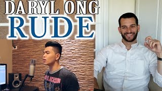 SINGING TEACHER reaction to DARYL ONG singing RUDE [upl. by Aimek180]