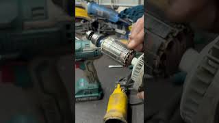 Angle grinder dewault 801 Armature and field coil changed [upl. by Tillfourd]