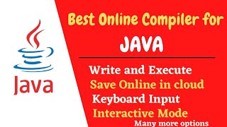 Java Best Online Compiler  JDoodle  WriteCompileExecuteSAVE ONLINE  Java Tutorial [upl. by Lawler991]