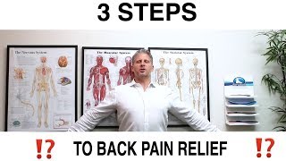 3 Steps To Back Pain Relief [upl. by Granger315]