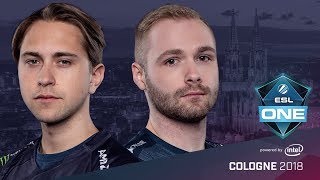 CSGO  Fnatic vs BIG Cache Map 1  UB Round 2  ESL One Cologne 2018 [upl. by Esau]