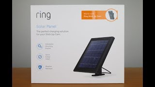 Ring Solar Panel  Zubehör für Stickup Cam  Doorbell [upl. by Dlawso]