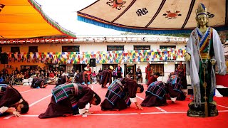 ཨེ་མ་ཧོ་ སྐྱིད་རོང་གཞས་། Aemaho Kyirong Dance by Nepal Lhamo Tsokpa Chaksam Shoton Festival 2015 [upl. by Sharma]