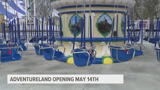 Adventureland getting ready for opening day of 2022 season [upl. by Ahsino]