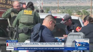 Sunland Park Fire strained over uptick in migrant heat rescues [upl. by Libnah]