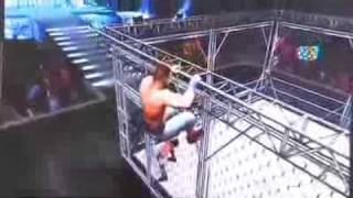 WWE SmackDown Vs Raw 2010 Steel Cage Gameplay  Randy Orton Vs John Cena [upl. by Ecenaj]