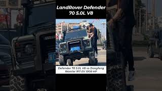 Land Rover Defender 70 50L V8 vs Dongfeng Warrior 917 EV 1000 HP [upl. by Ellatsyrc]