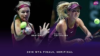 Kiki Bertens vs Elina Svitolina  2018 WTA Finals Singapore Semifinal  WTA Highlights [upl. by Crandall]