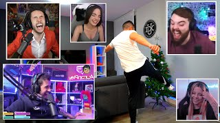 YOUTUBERS REACCIONANDO A MI ÁRBOL DE NAVIDAD  DjMaRiiO [upl. by Annatnas]