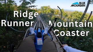 Ridge Runner Mountain Roller Coaster  Blue Mountain Village  Ontario Canada [upl. by Annoek235]