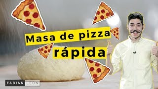 Cómo hacer masa de pizza casera  Fácil y rápida [upl. by Llertal]