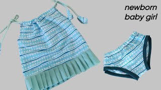 newborn baby girl frock cutting and stitching  new born baby girl dress a2tailoring [upl. by Iosep]