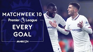 Every Premier League goal from Matchweek 10  NBC Sports [upl. by Elik507]