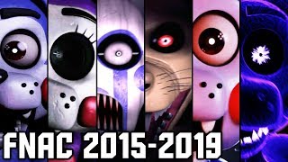 Evolution of FNAC Jumpscares 20152019 [upl. by Melly]