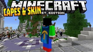 CAPES in MCPE 0159  Custom Skin For Capes  Minecraft PE Pocket Edition [upl. by Casta]