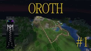 Minecraft The World of Oroth 1 FOUNDING THE COBBLESTONE CASTLE [upl. by Antonietta]