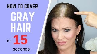 HOW TO Cover GRAY HAIR  IN SECONDS without coloring your hair [upl. by Irrej977]