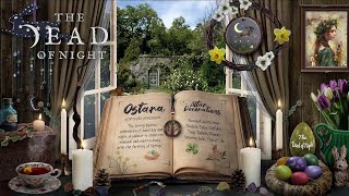 Witchs Ostara Altar 2024 Ambience 🧹🕯️🌷🥚🐇  The Spring Equinox  Witch ASMR amp Nature Sounds [upl. by Sirtemed672]