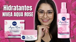 NIVEA AQUA ROSE Testei Hidratante Gel Creme e Mist Facial com água de rosas orgânica Vale a pena [upl. by Blayze491]