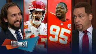 Predictions Week Chiefs to go undefeated amp repeat as Super Bowl Champs  NFL  FIRST THINGS FIRST [upl. by Yddet358]