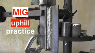 Mig Welding Basics part 7 Vertical Tee Joint Drill [upl. by Lyram906]