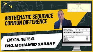 IGCSE EDEXCEL MATHS A 4MA1  1H JAN 2019 Q21  ARITHEMATIC SEQUENCE [upl. by Anairdna]