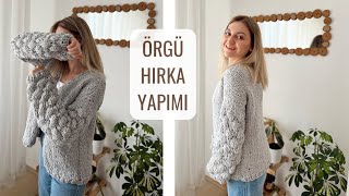 BONBON ŞEKER MODELİ YAPIMI🌸  KOLAYŞIK ÖRGÜ HIRKA YAPIMI knitting [upl. by Danais361]