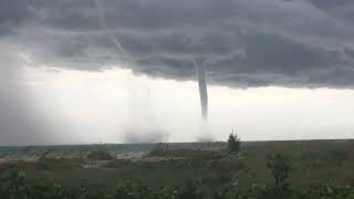 Twin Waterspouts off Longboat Key FL [upl. by Zulema]