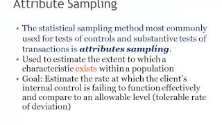 Attribute Sampling in Auditing [upl. by Siletotsira585]