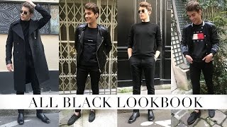 ALL BLACK LOOKBOOK MEN [upl. by Prober]