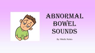 Abnormal bowel sound absenthyperactivetinkling  detailed pathophysiology of different causes [upl. by Glassco]