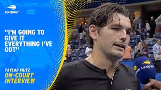 Taylor Fritz OnCourt Interview  2024 US Open Semifinal [upl. by Reffinej]