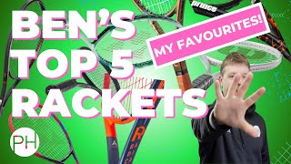 REVIEW TOP 5 TENNIS RACKETS 2024  COACH PICKED  BEN EDITION  Tennis Coach [upl. by Ocnarfnaig]