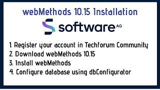 Download amp Installation of webMethods 1015   Complete Setup with dbConfigurator [upl. by Anid]