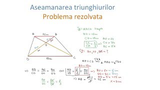 Triunghiuri asemenea  Problema rezolvata clasa a VIIa [upl. by Atteuqahc99]