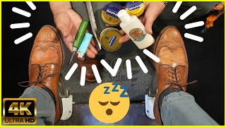 Experience THE BEST Shoe Shine  Angelo Shoe Shine ASMR [upl. by Melvena]