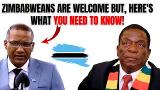 SHOCKING message to Zimbabweans living in botswana from the new president Duma Boko [upl. by Kwon]