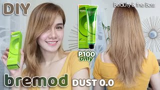 DIY TIPID HAIR COLOR  TIPS amp TUTORIAL AT HOME  NO BLEACH  BREMOD DUST 00  100 Pesos Only [upl. by Celisse]