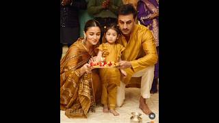 Kapoor Ki Diwali Cuteness Overload as Alia amp Ranbir Celebrate with Little Raha❤️✨️ [upl. by Aiynat]