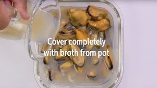 Storing Cooked PEI Mussels [upl. by Dambro]