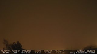 Timelapse Cam 1  Natt til 19 oktober 2024 [upl. by Cogen]