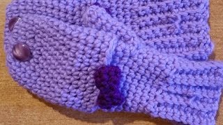 Tutorial guantimuffole alluncinetto  mittens crochet  mitones crochet [upl. by Lenoel355]