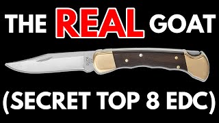 The REAL Top 8 BEST EDC Folding Knives  GREATEST OF ALL TIME 2024 [upl. by Kazmirci477]