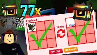 77 Trades for RGB Reward Box in 1 Minute Roblox Adopt Me [upl. by Smitty]