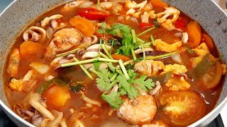 Tomyam Seafood Cara Masak Tomyam Yang Aroma dan Sedap [upl. by Murage]